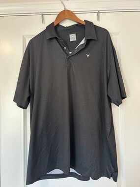 Callaway Performance Golf Polo - Textured Grey/Black - Opti-Dri  XXL